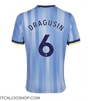 Tottenham Hotspur Radu Dragusin #6 Seconda Maglia 2024-25 Manica Corta